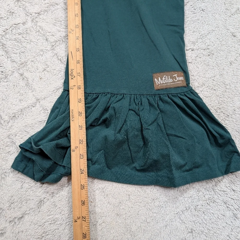Matilda Jane Teal Wide Leg Pants with Ruffle Hem - Picture 6 of 8